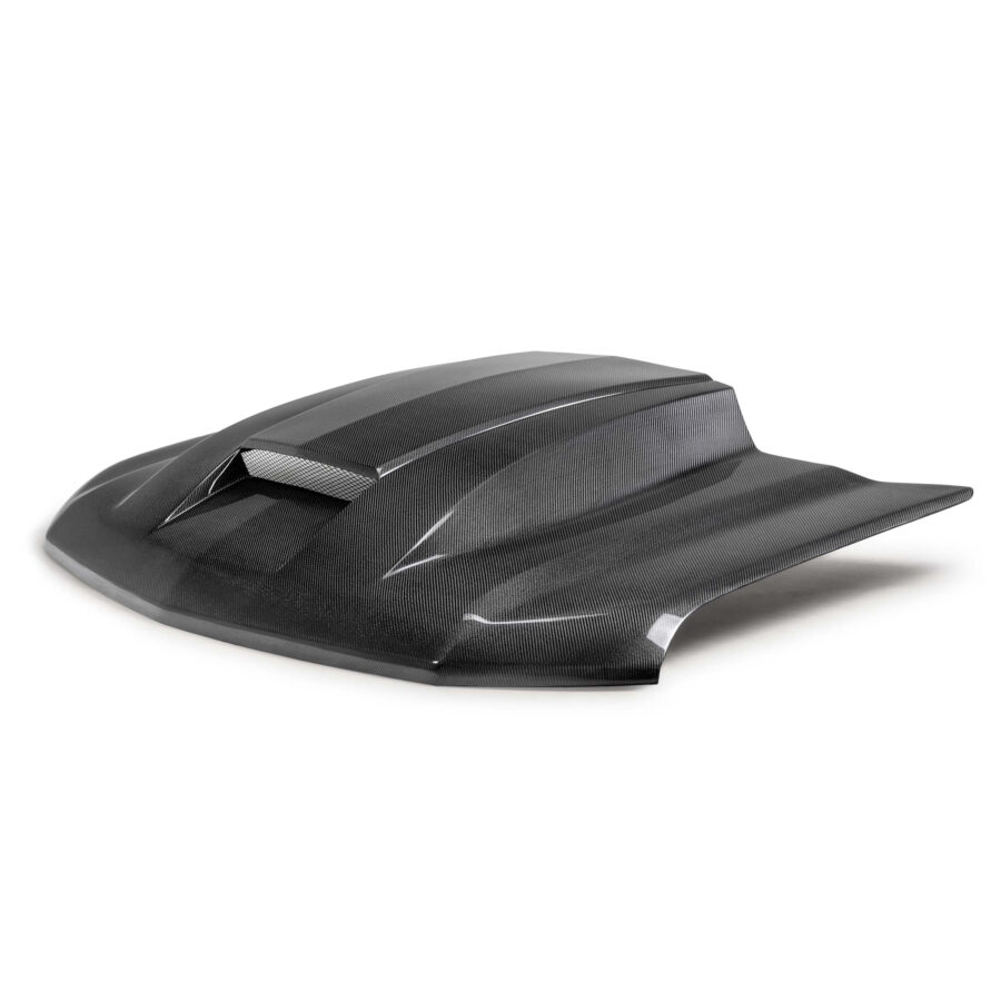 Alternative view of Anderson Composites 2020-2024 Chevrolet Silverado 1500 Type-CP Carbon Fiber Hood