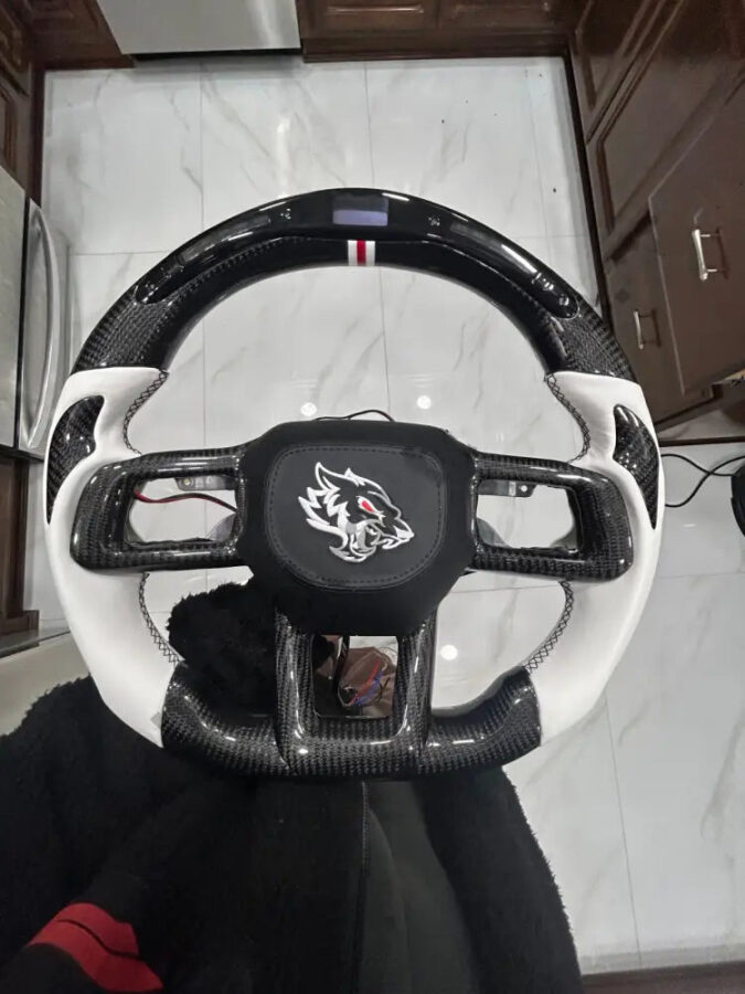 Alternative view of Custom 2024 Mustang Steering Wheel