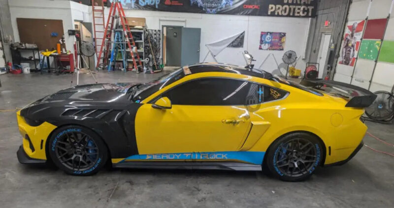 MAZ 2024-2026 Ford Mustang S650 GT4-R Fenders and GTD Hood Combo - Image 3