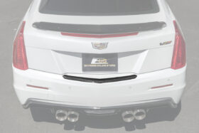 EOS 2015-2019 Cadillac ATS ATS-V Dry Carbon Fiber Rear Trunk Applique Insert Trim