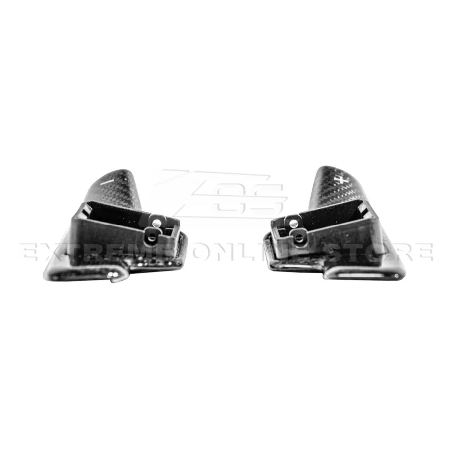 EOS 2020-2026 Corvette C8 Dry Carbon Fiber Steering Wheel Paddle Shifters Replacement - Image 13