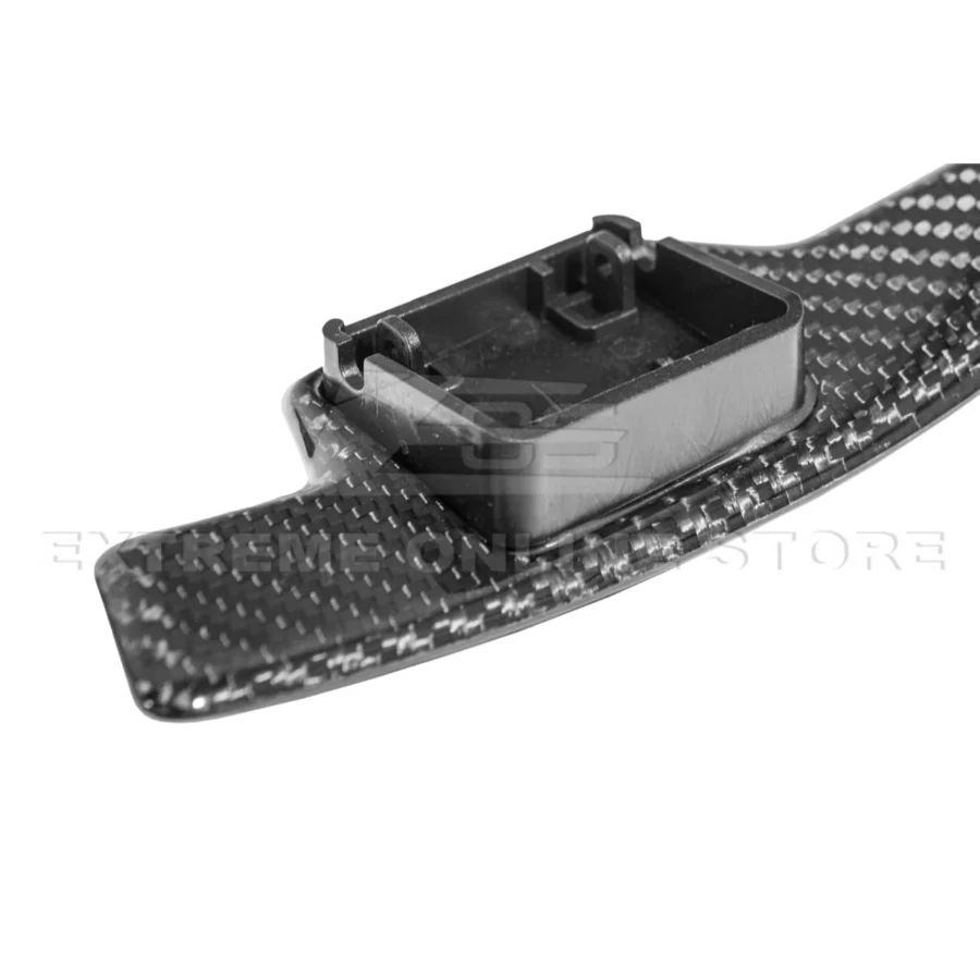 EOS 2020-2026 Corvette C8 Dry Carbon Fiber Steering Wheel Paddle Shifters Replacement - Image 15