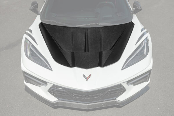 EOS 2020-2026 Corvette C8 Models Performance Double Sided Dry Carbon Fiber Front Hood