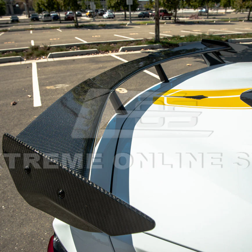 EOS 2020-2026 Corvette C8 GM Factory Style DRY CARBON FIBER Rear Spoiler Side Winglets - Image 6