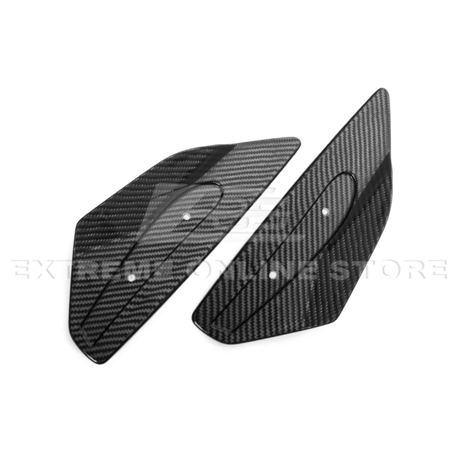 EOS 2020-2026 Corvette C8 GM Factory Style DRY CARBON FIBER Rear Spoiler Side Winglets - Image 11