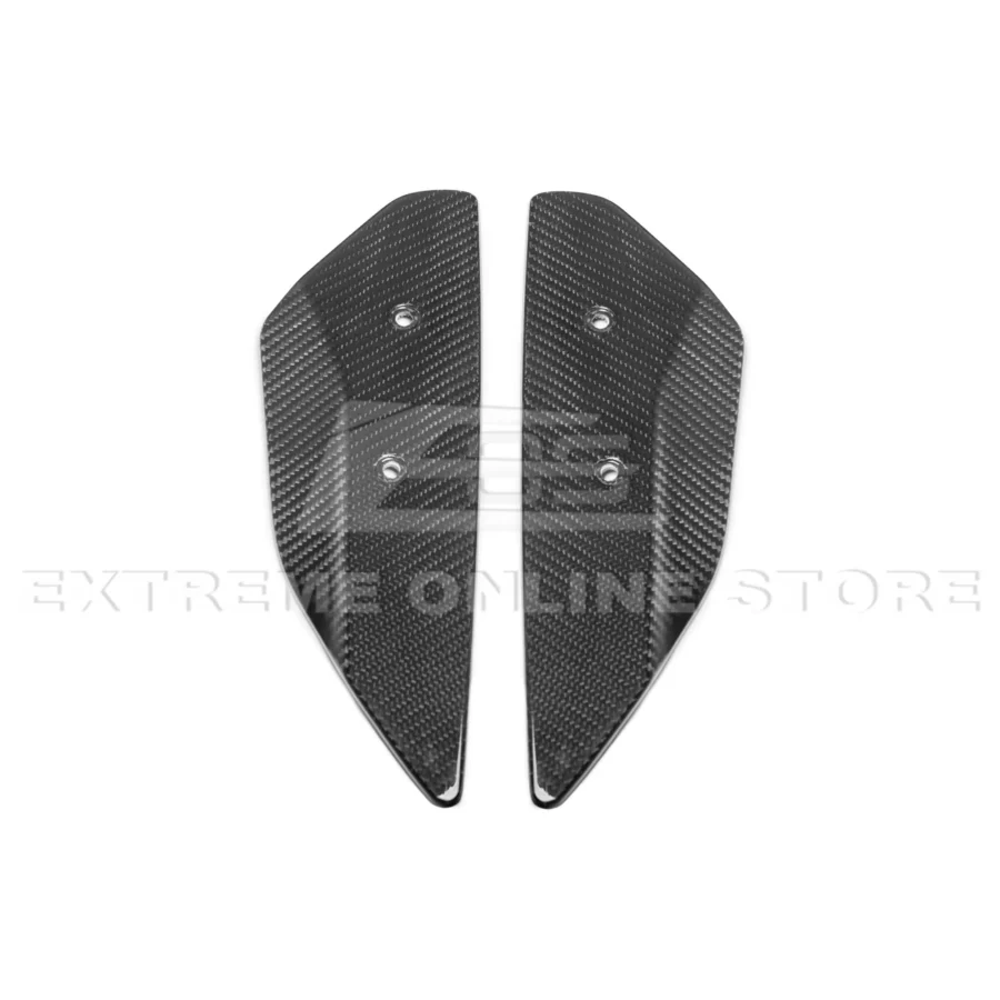EOS 2020-2026 Corvette C8 GM Factory Style DRY CARBON FIBER Rear Spoiler Side Winglets - Image 10