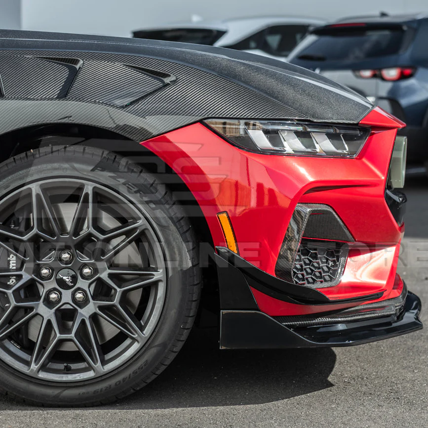 FFP 2024-2026 Ford Mustang S650 GTV Style Add-On Front Lip Splitter - Image 4