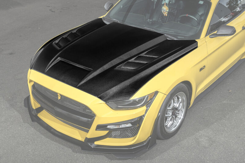 FFP 2015-2017 Ford Mustang Terminator Style Front Hood Vented Cover