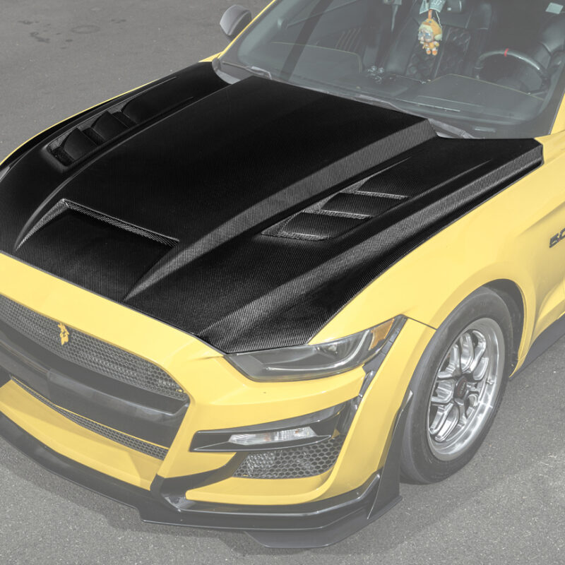 FFP 2015-2017 Ford Mustang Terminator Style Front Hood Vented Cover