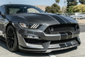 FFP 2015-2020 Ford Mustang Shelby GT350 Dry Carbon Fiber Front Upper Grille Inserts Pair
