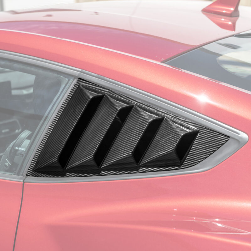 FFP 2024-2026 Ford Mustang Carbon Fiber Side Quarter Window Louver