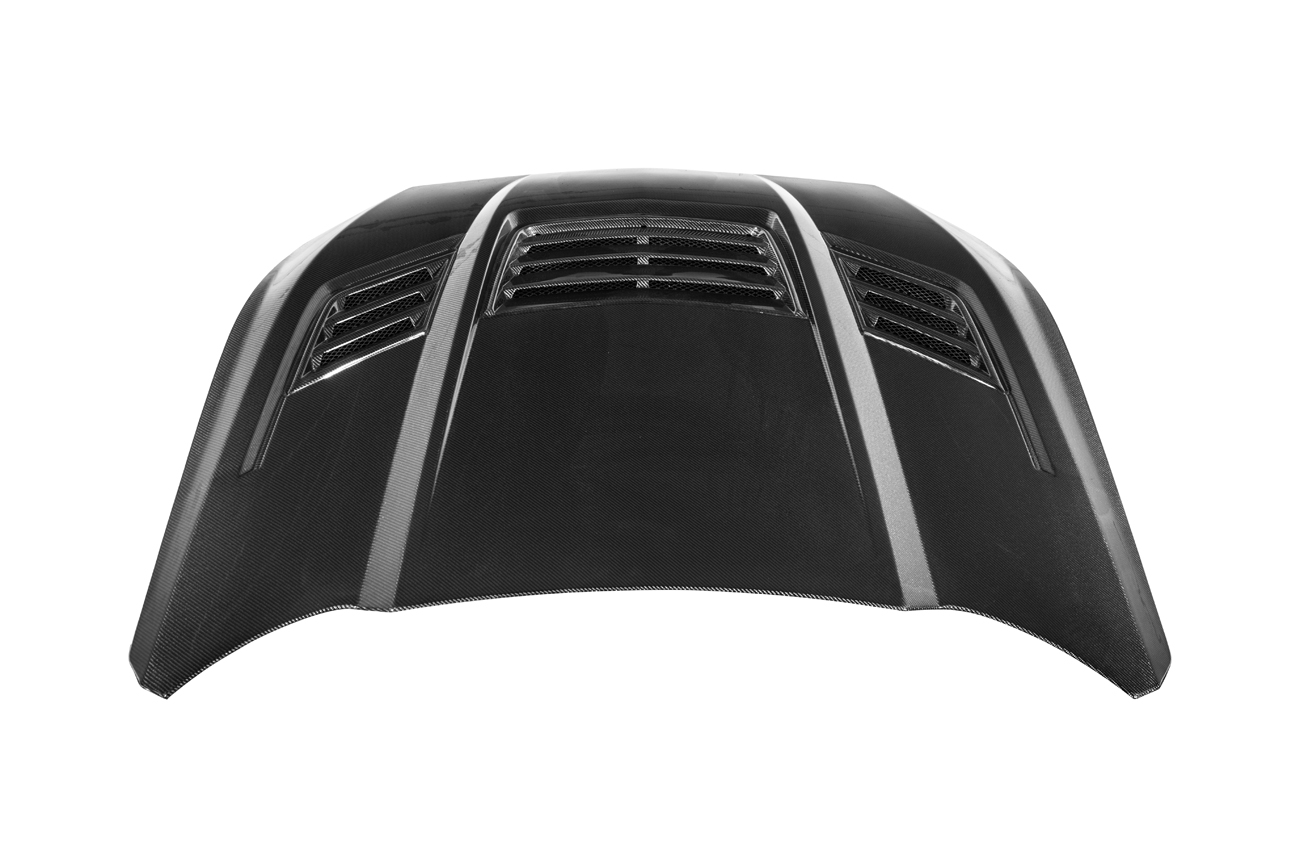 FFP 2024-2026 Ford Mustang Front Super Snake Style Bumper Hood Vented Cover - Image 5