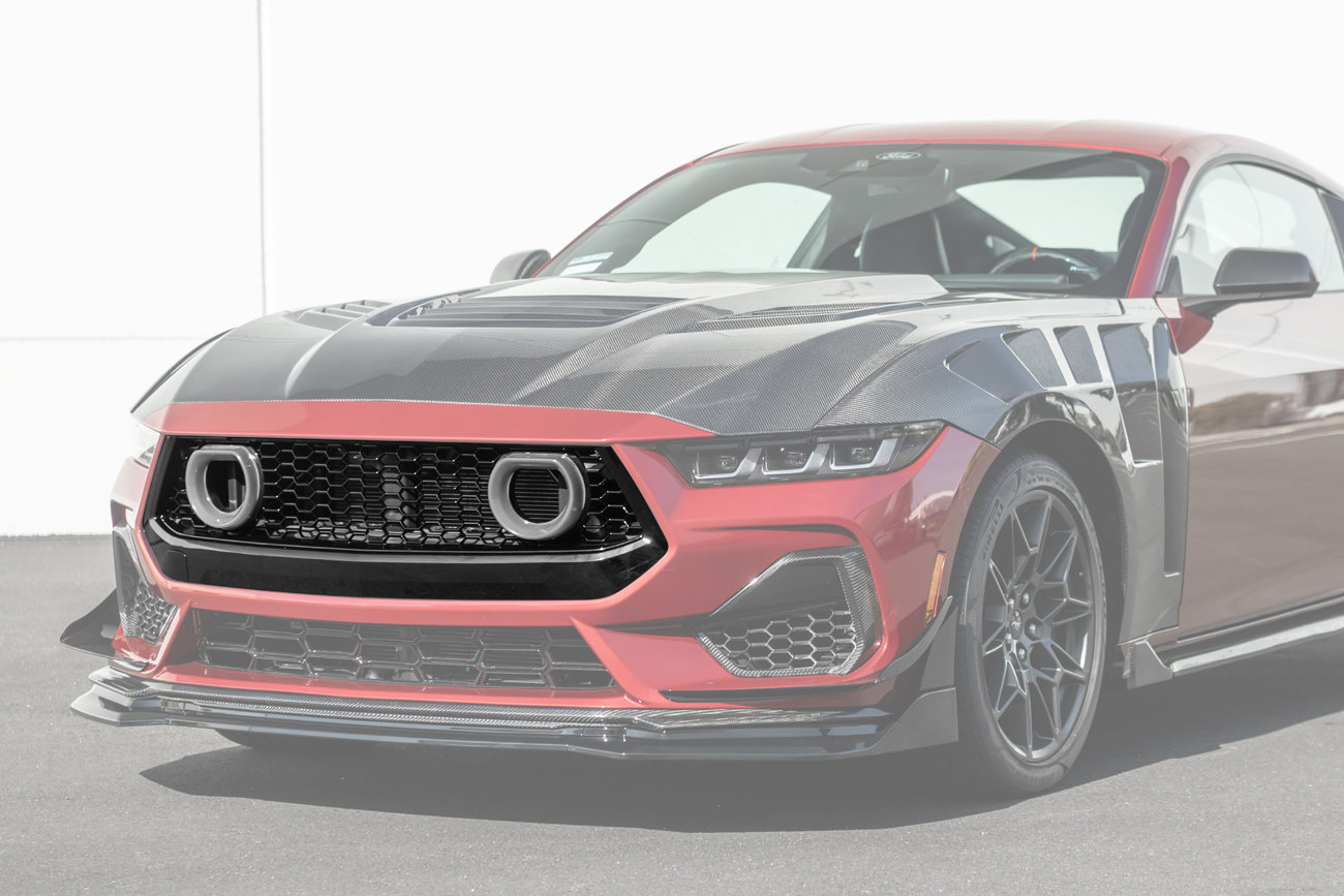 FFP 2024-2026 Ford Mustang GTV Style Front Upper Grille LED Air Intakes