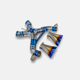 RYFT 650S Titanium Race Exhaust w/ Blue Titanium Tips for McLaren 650S - Image 2