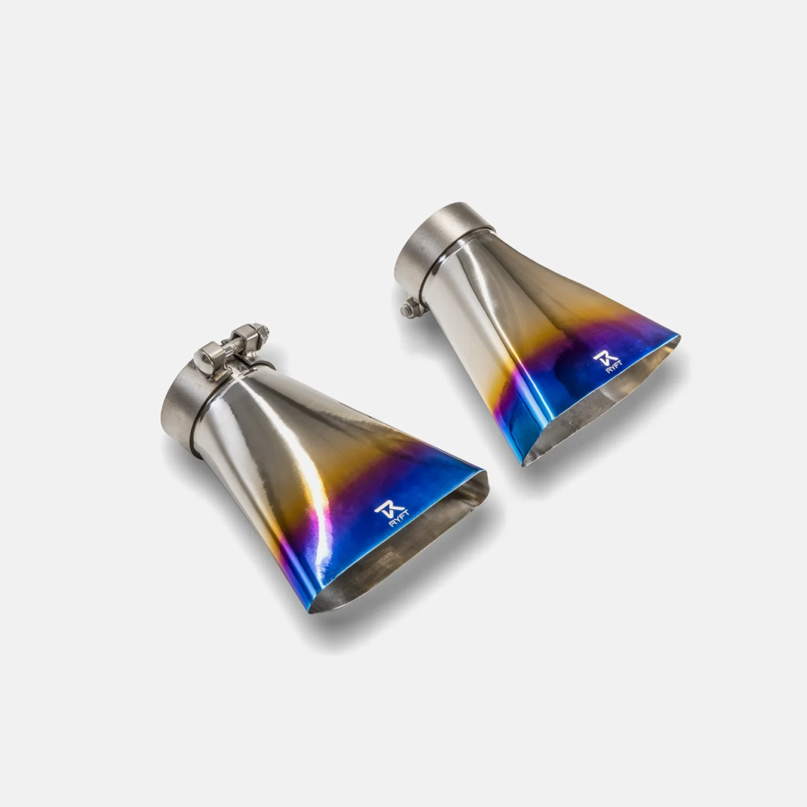 RYFT 2014-2017 McLaren 650S Titanium Race Exhaust w/ Blue Titanium Tips - Image 4