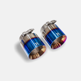 RYFT 675LT Titanium Race Exhaust w/ Blue Titanium Tips - Image 3