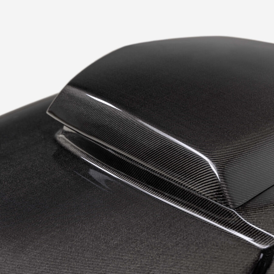 AC 2015-2023 Dodge Challenger Type-HM Carbon Fiber Hood - Image 3