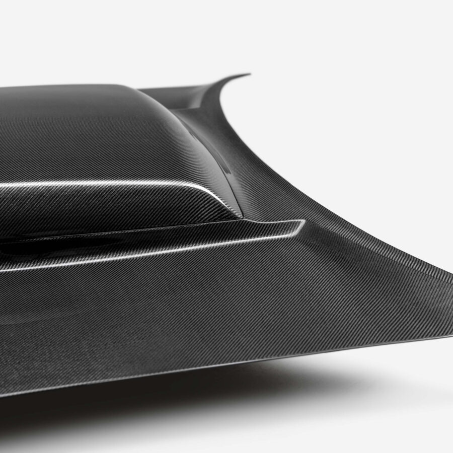 AC 2015-2023 Dodge Challenger Type-HM Carbon Fiber Hood - Image 4