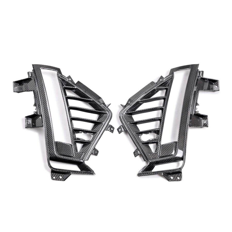 AC 2020-2024 Cadillac CT5-V Blackwing Type-OE Carbon Fiber Side Grilles - Image 4