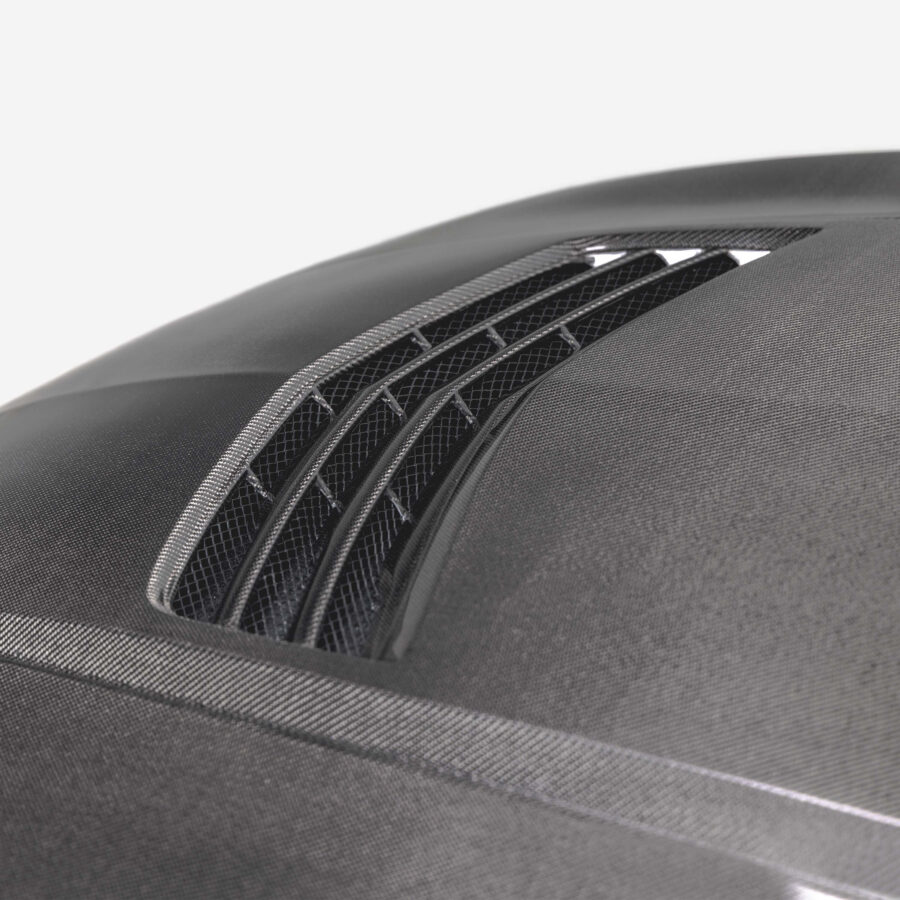 AC 2022-2026 Cadillac Type-SV Double Sided Carbon Fiber Hood - Image 3
