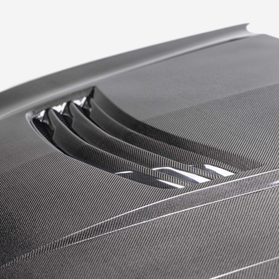 AC 2022-2026 Cadillac Type-SV Double Sided Carbon Fiber Hood - Image 5