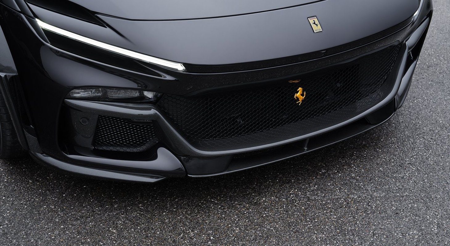 NOVITEC 2023+ Ferrari Purosangue Carbon Engine Bonnet & Front Bumper Cover Set - Image 5