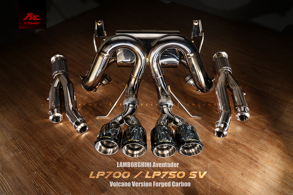 Fi Exhaust 2012-2017 Lamborghini Aventador LP700/LP750 SV Valvetronic Muffler Kit – Volcano Firetador Version - Image 3