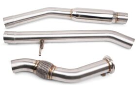 VRSF 2008 – 2013 BMW X5D & X6D E70/E71 M57 Down Pipe & Mid Pipe Combo Upgrade