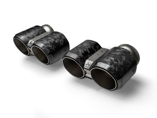 Akrapovič 2021-2026 BMW M3 / M4 Octagonal Tail Pipe Set Forged Carbon Fiber