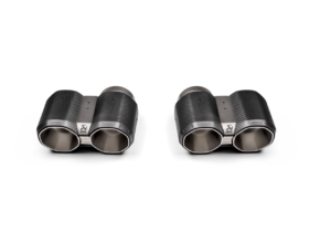 Akrapovič 2021-2026 BMW M3 / M4 Octagonal Tail Pipe Set Carbon Fiber