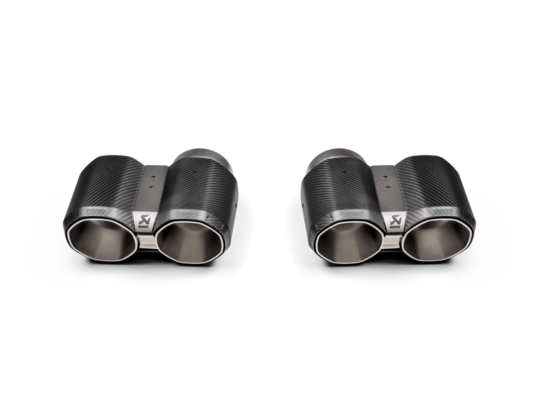 Akrapovič 2021-2026 BMW M3 / M4 Octagonal Tail Pipe Set Carbon Fiber