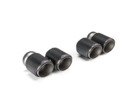 Akrapovič 2021-2026 BMW M3 / M4 Classic Round Tail Pipe Set Carbon Fiber