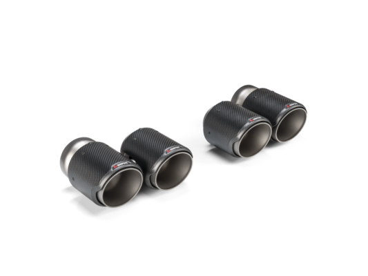 Akrapovič 2021-2026 BMW M3 / M4 Classic Round Tail Pipe Set Carbon Fiber