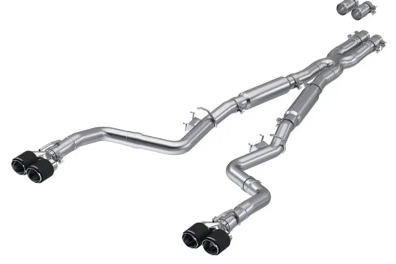 MBRP 2015-2023 Dodge Challenger 6.4L HEMI Armor Pro Cat-Back Exhaust - Carbon Fiber Tips Street Version