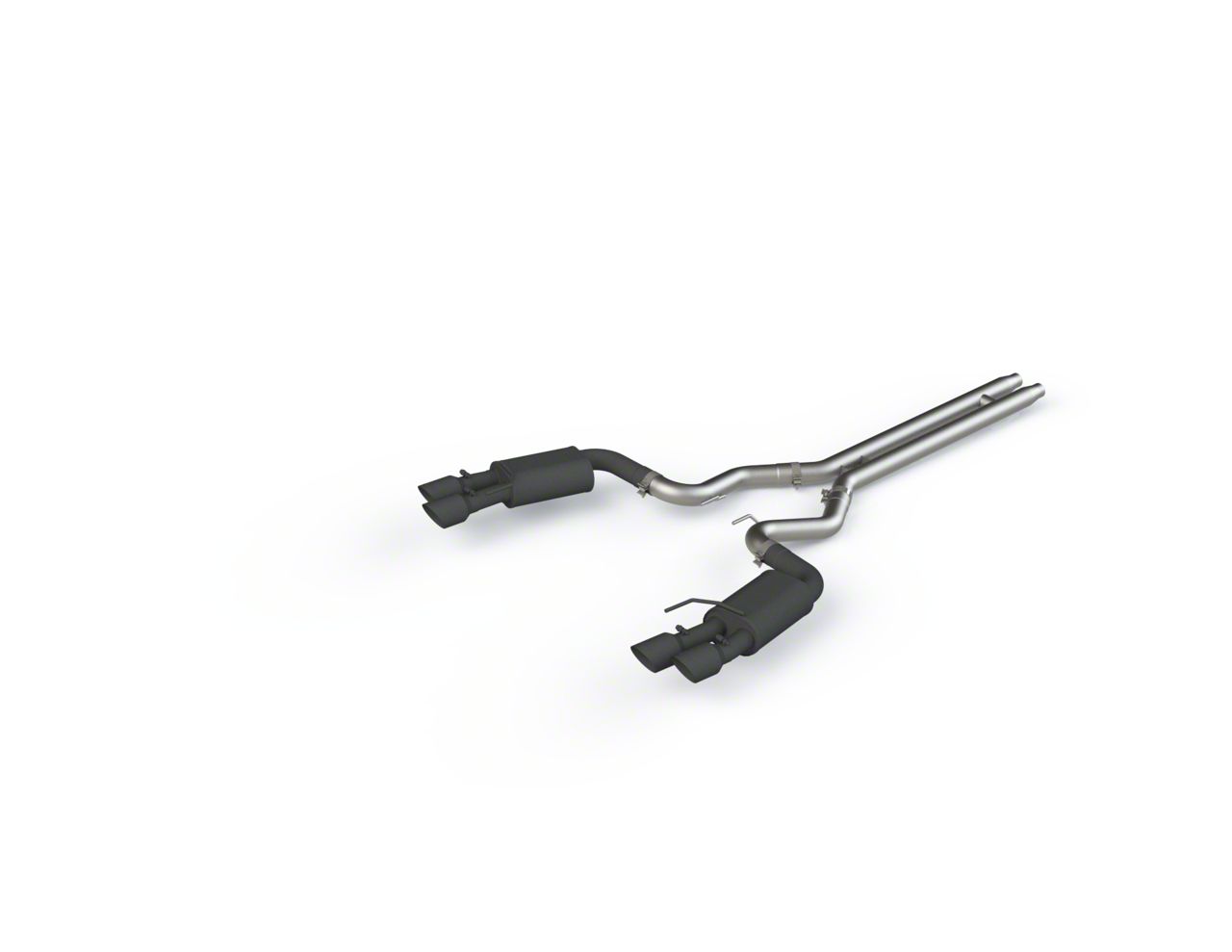 MBRP 2018-2023 Ford Mustang GT 5.0L Armor BLK Cat-Back Exhaust Street Version