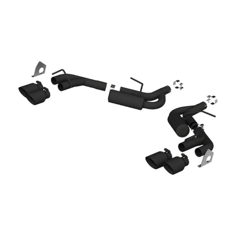 MBRP 2016-2024 Chevrolet Camaro V6 Armor BLK Axle-Back Exhaust Black Ceramic Tips