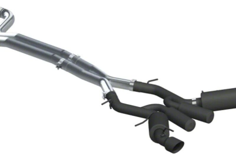 MBRP 2016-2024 Chevrolet Camaro SS Armor BLK Cat-Back Exhaust Black Ceramic Tips