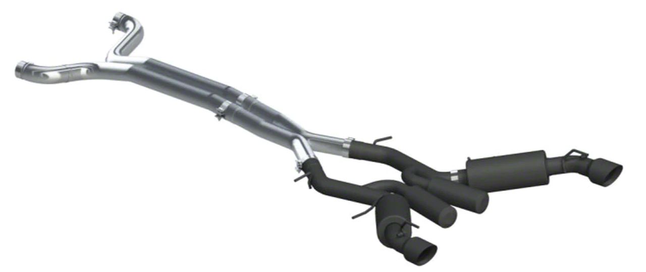 MBRP 2016-2024 Chevrolet Camaro SS Armor BLK Cat-Back Exhaust Black Ceramic Tips