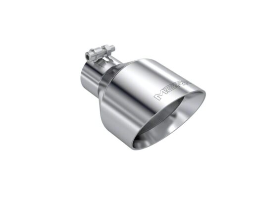 MBRP Angled Cut Dual Wall Exhaust Tip - 5-Inch Polished (Fits 2.50-Inch Tailpipe)