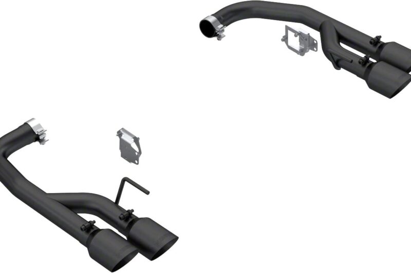 MBRP 2024-2026 Ford Mustang GT Armor BLK Valve Delete Axle-Back Exhaust Race Version - Black Tips