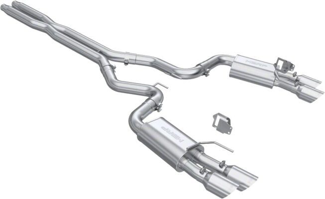 MBRP 2024-2026 Ford Mustang GT Armor Lite Valve Delete Cat-Back Exhaust Street Version - Polished Tips
