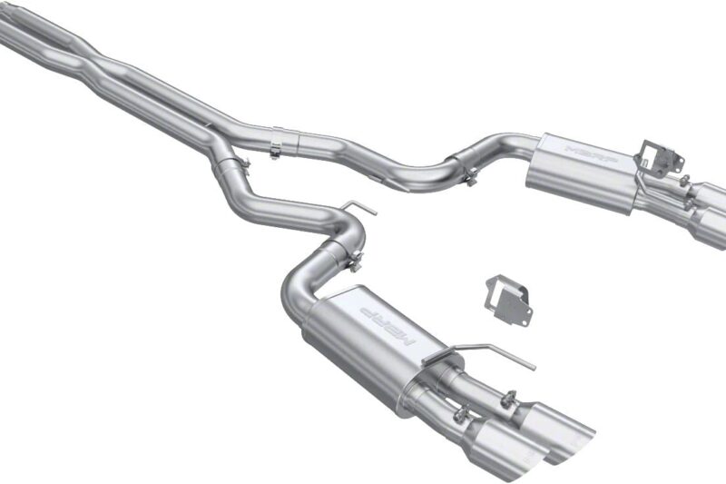 MBRP 2024-2026 Ford Mustang GT Armor Lite Valve Delete Cat-Back Exhaust Street Version - Polished Tips