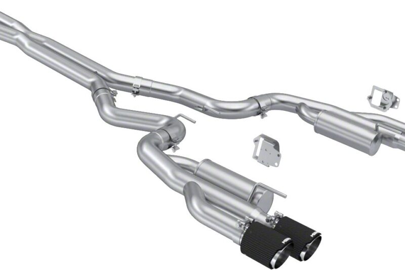 MBRP 2024-2026 Ford Mustang GT 5.0L Armor Pro Valve Delete Cat-Back Exhaust Carbon Fiber Tips Race Version