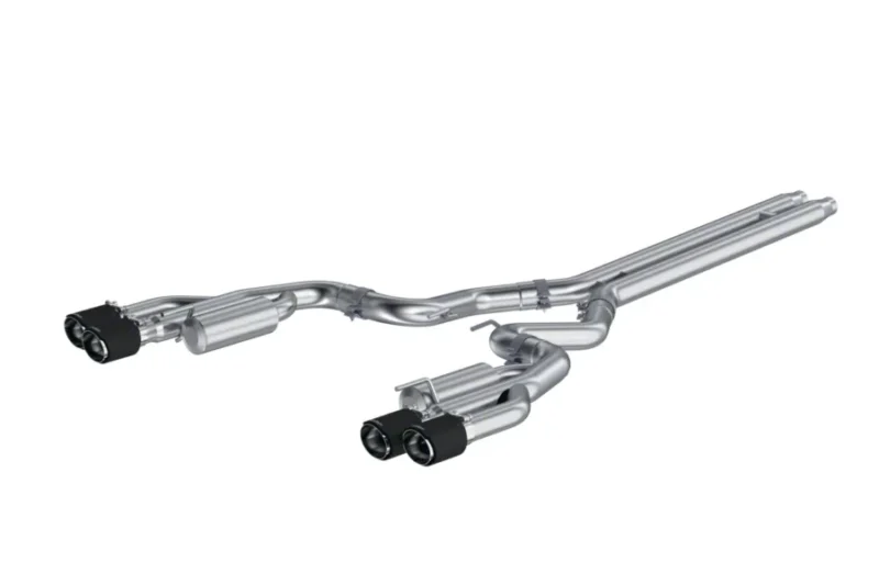 MBRP 2018-2023 Ford Mustang GT Armor Pro Cat-Back Exhaust - Carbon Fiber Tips Rear Version