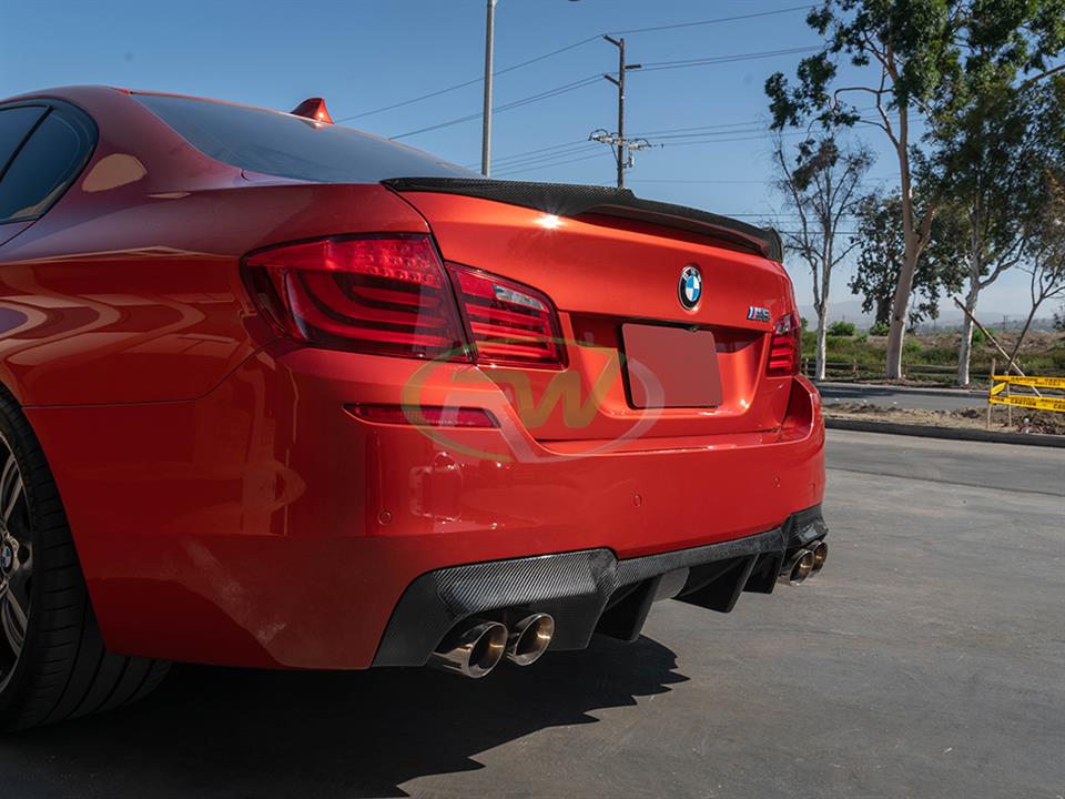 RW Carbon 2011-2016 BMW F10 M5 DTM Carbon Fiber Rear Diffuser