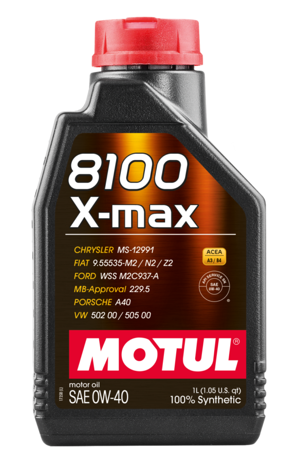 Motul 8100 0W40 X-MAX - Porsche A40 1L (Case of 12) - Image 3