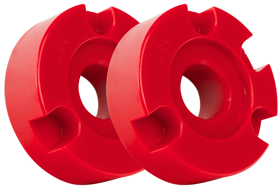 Steeda 2015-2023 Ford Mustang GT Differential Bushing Insert System Street to Full Race Combo Kit rear view