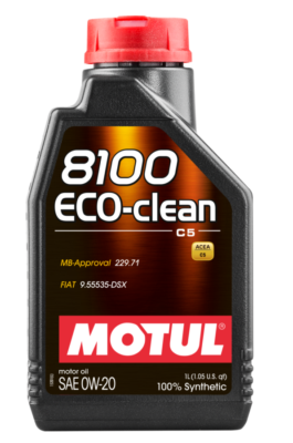 Motul 8100 Eco-Clean 0W20 1L (Case of 12)