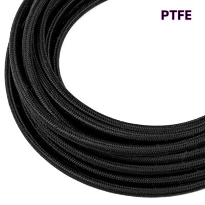 6AN PTFE Black Stainless Steel Hose / Line (E85 + Race Fuel Safe) - BY THE FOOT