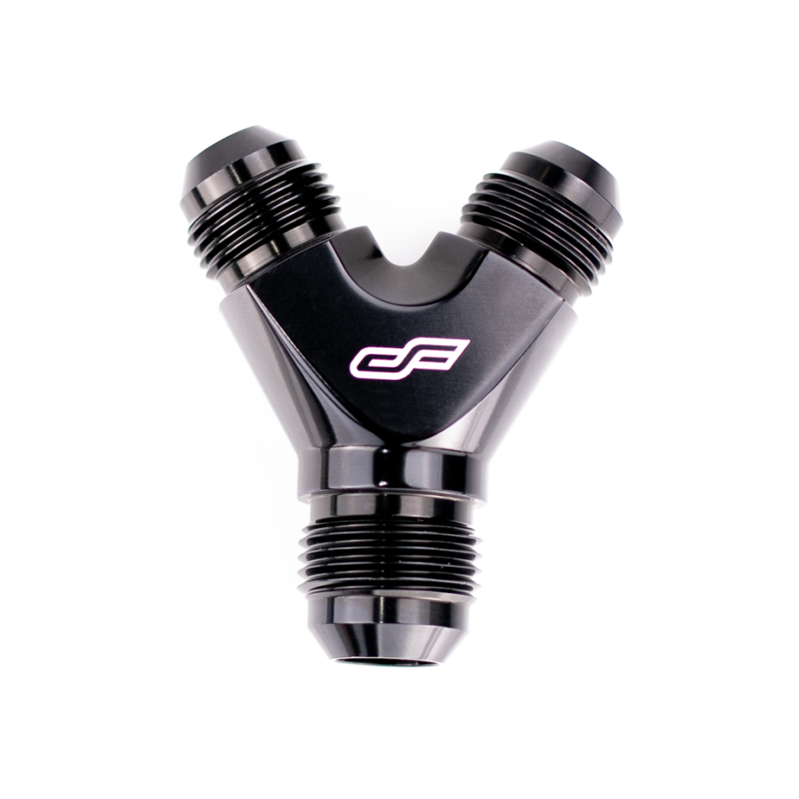 -10 AN Fitting Y Block to -08 AN Reducer